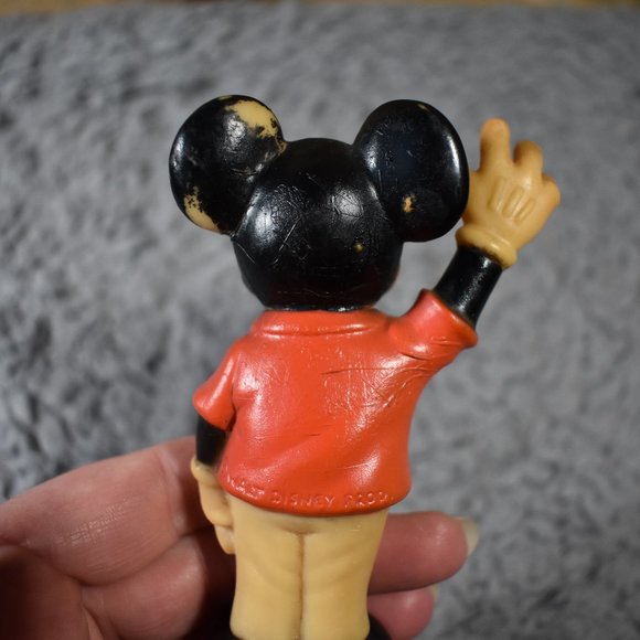 Vintage Rubber Disney Mickey Mouse Figuring - Picture 11 of 14